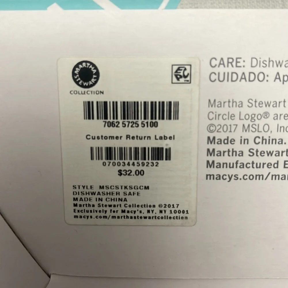 Marta Steward sugar and creamer set